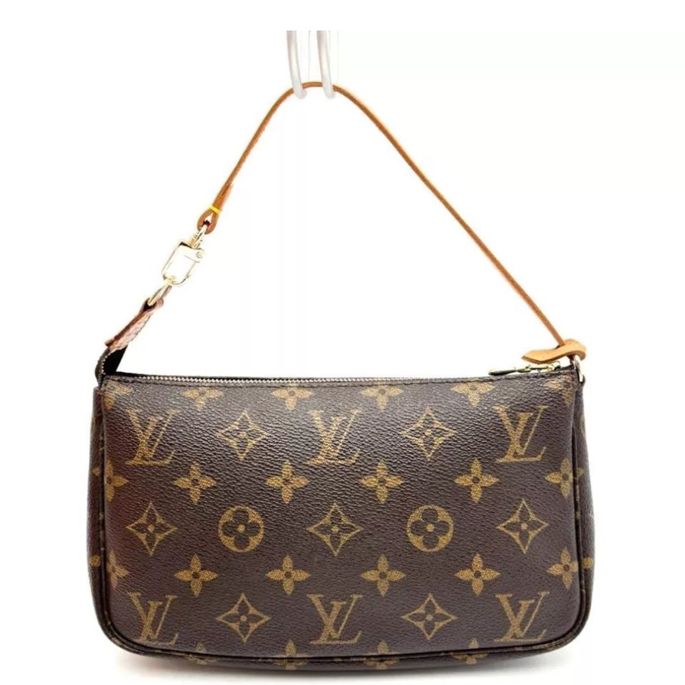 Louis Vuitton Monogram Mini Pochette in Brown and Tan